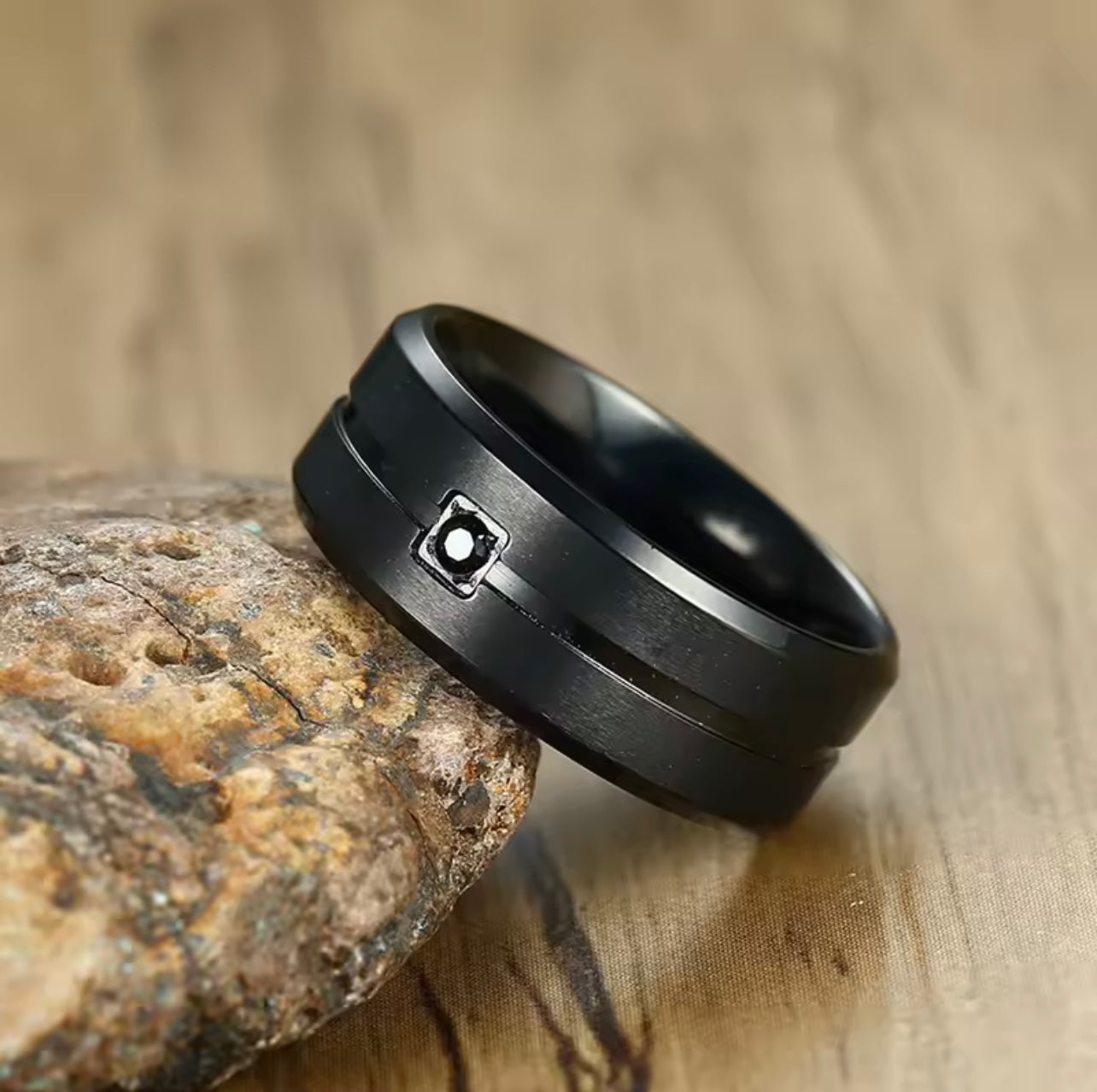 Black Knight Stainless Steel Ring