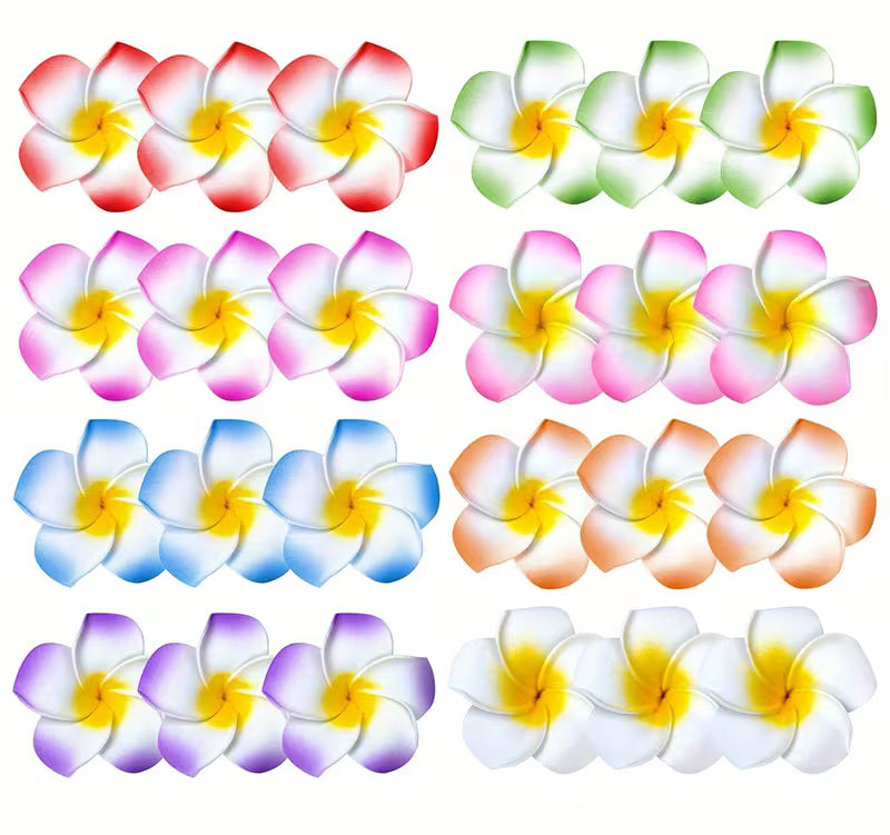 Hawaiian Flower Hair Clips