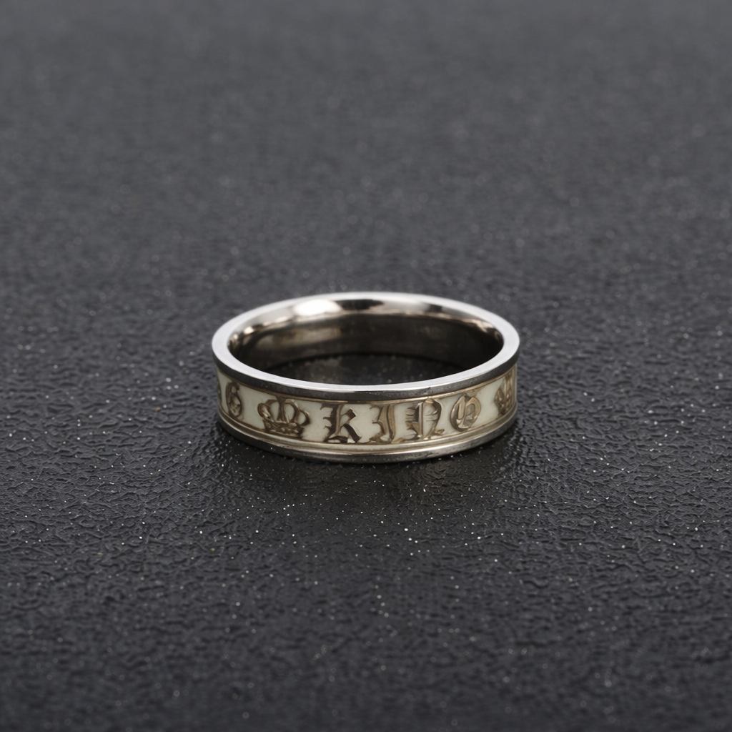 Glow in the Dark King Promise Ring