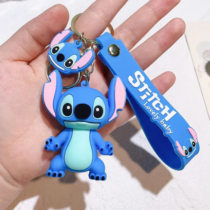 Blue Stitch Keychain