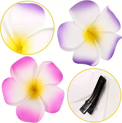 Hawaiian Flower Hair Clips