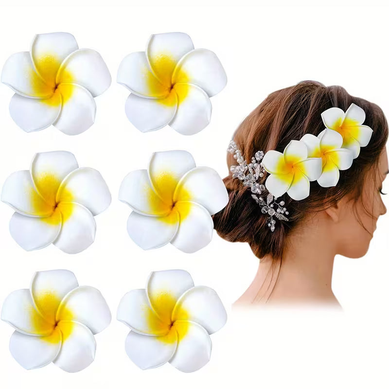 Hawaiian Flower Hair Clips