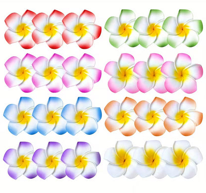 Hawaiian Flower Hair Clips