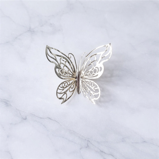 Silver Butterfly Decor (Add-On Item)