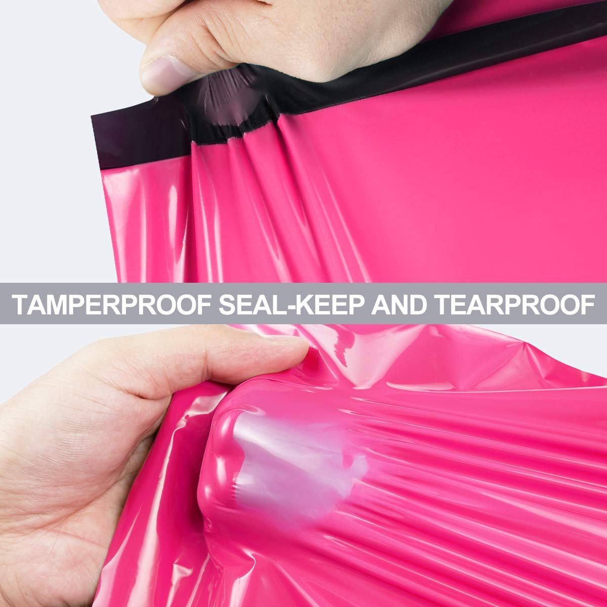 10x13 Inch Hot Pink Poly Mailer Bags