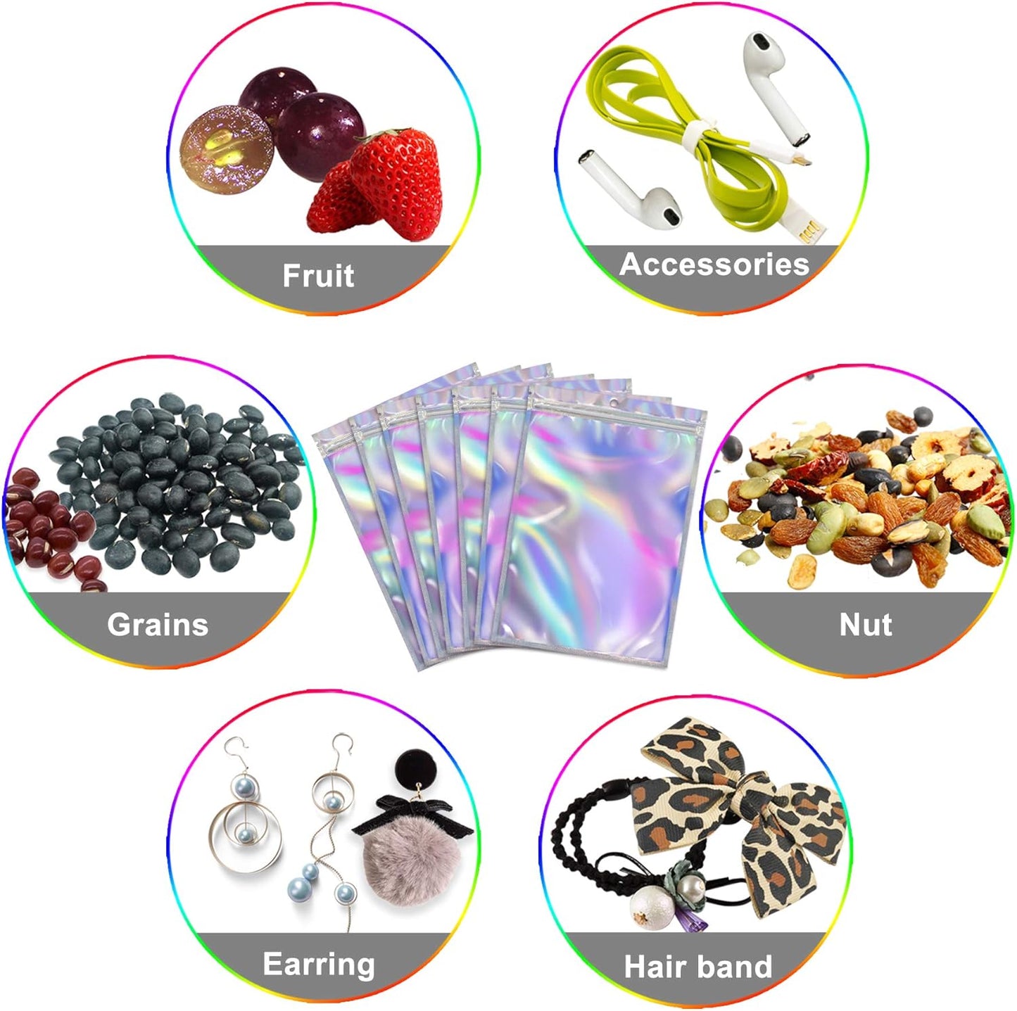 4x6 Inch Holographic Bags