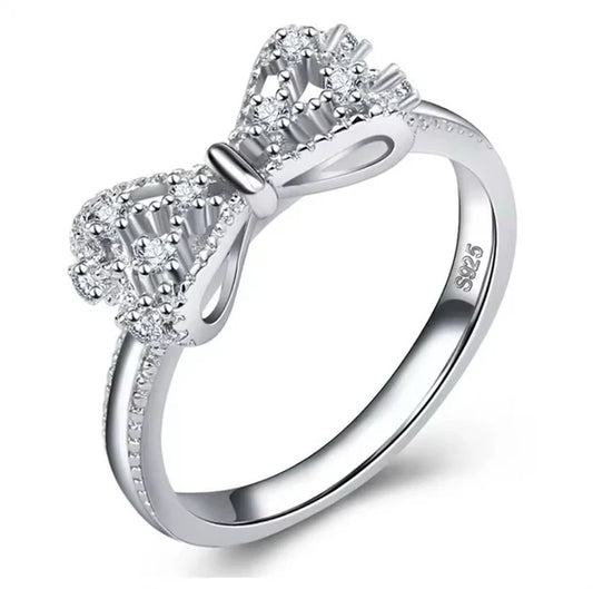 Bowknot Cubic Zirconia Ring