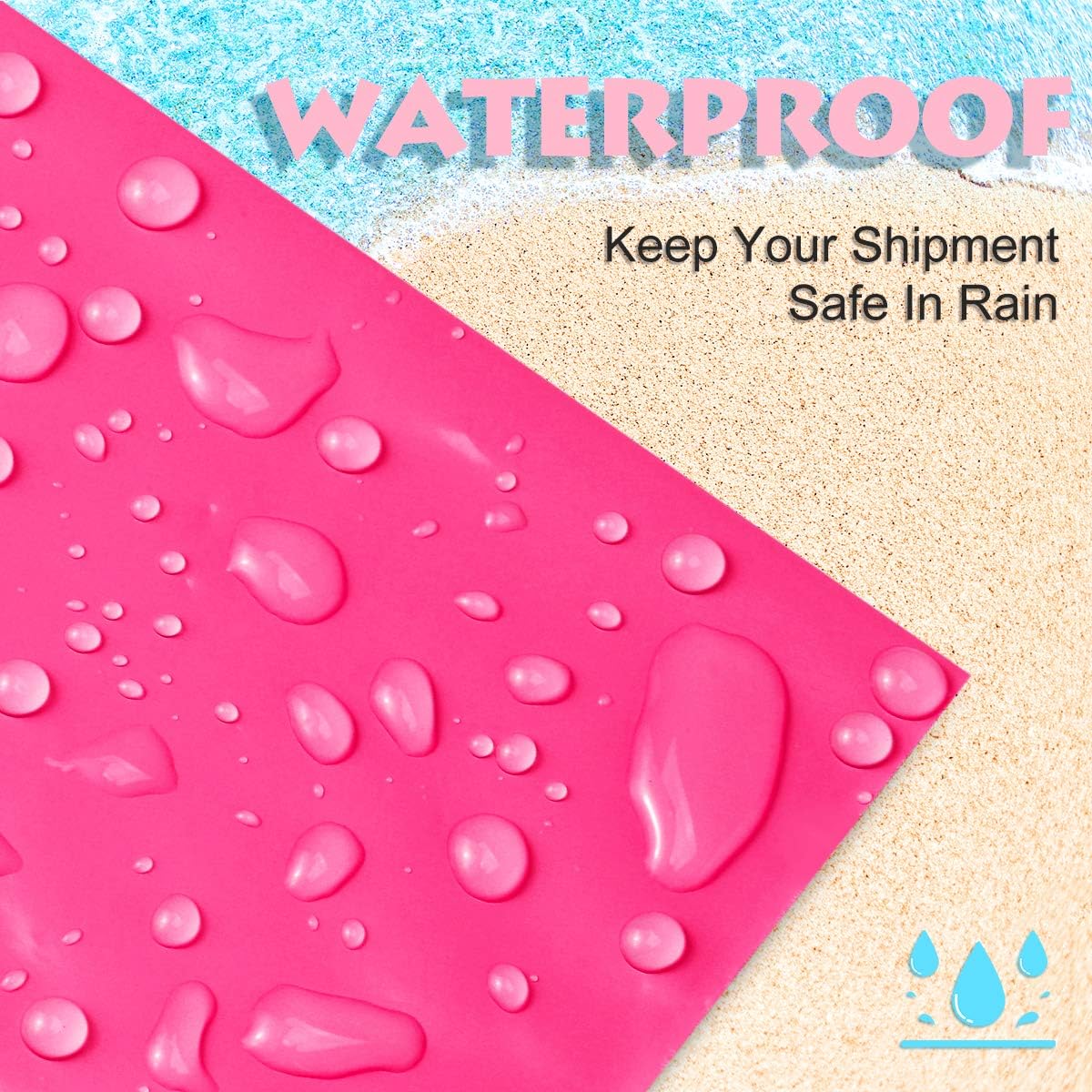 10x13 Inch Hot Pink Poly Mailer Bags