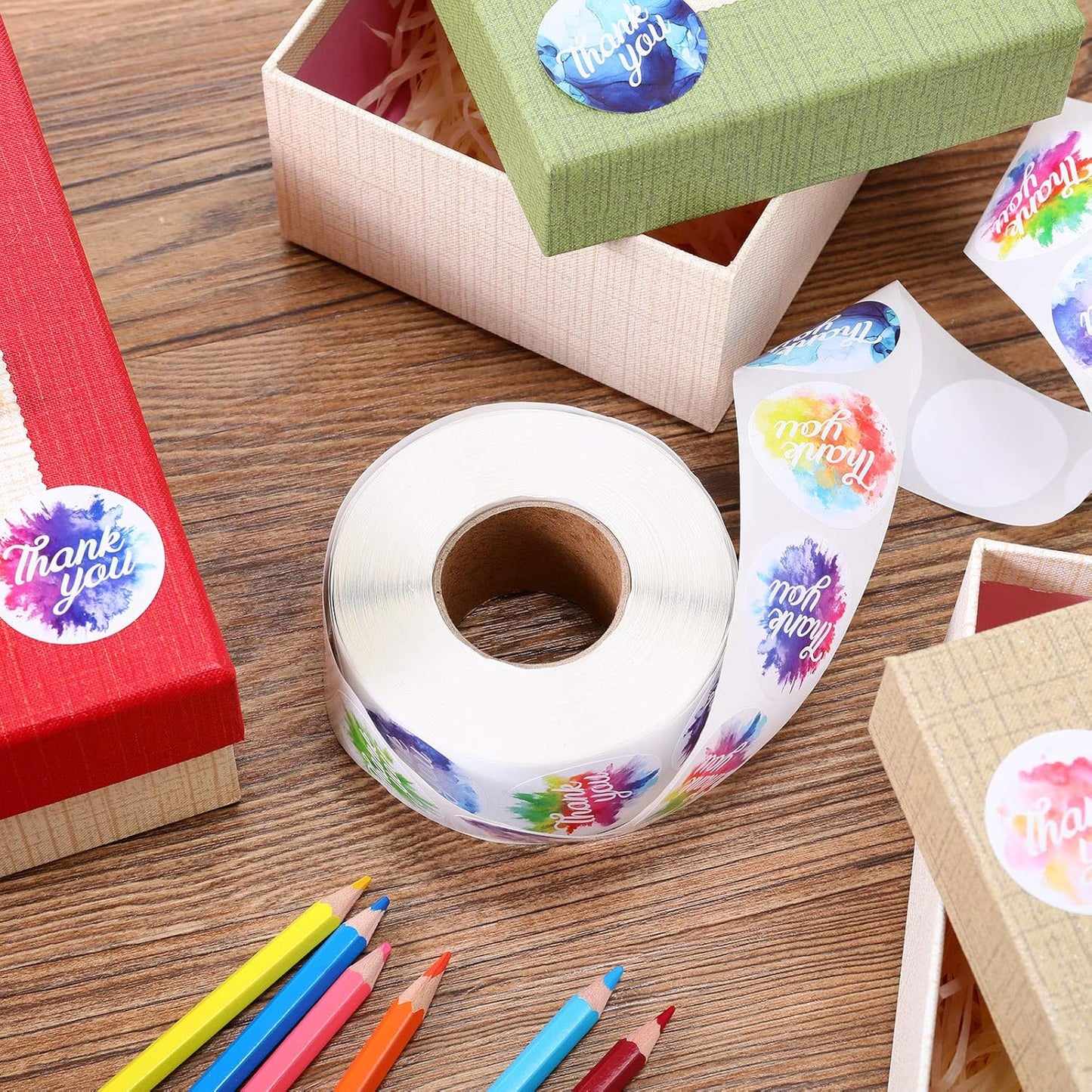 1-Inch Thank You Stickers