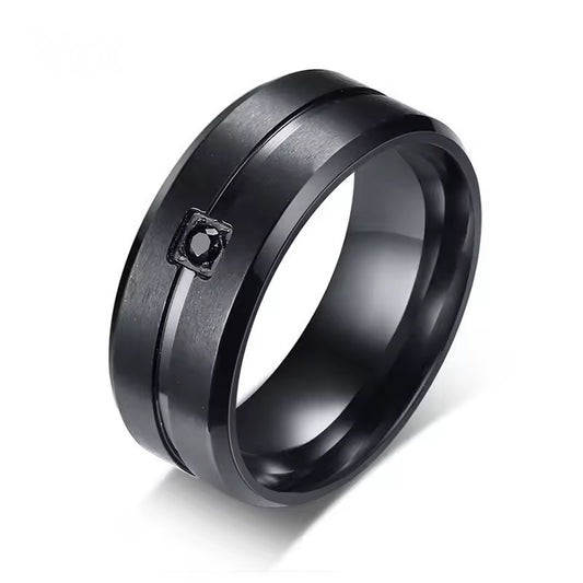 Black Knight Stainless Steel Ring