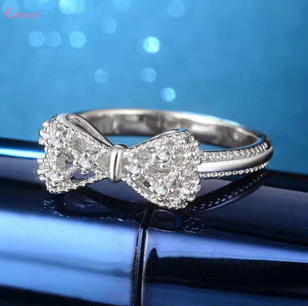 Bowknot Cubic Zirconia Ring