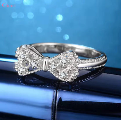 Bowknot Cubic Zirconia Ring