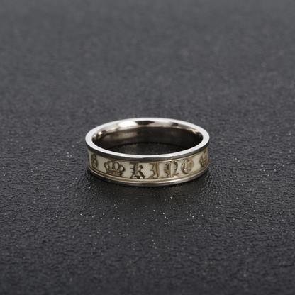Glow in the Dark King Promise Ring