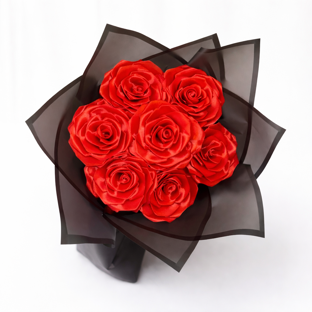 Red Satin Rose Bouquet