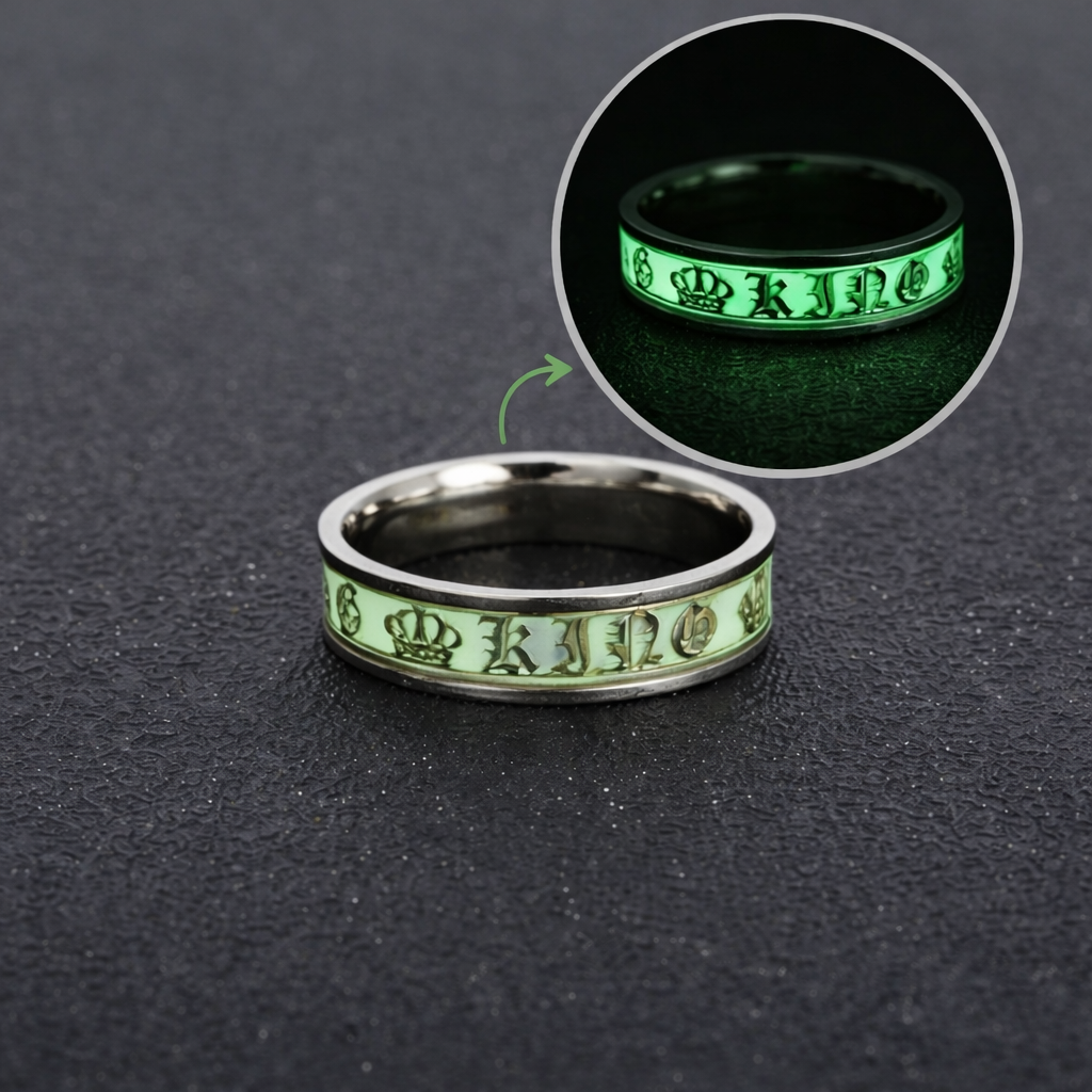 Glow in the Dark King Promise Ring
