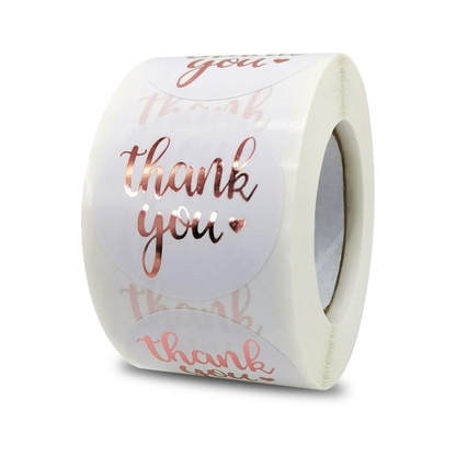 1-Inch Thank You Stickers