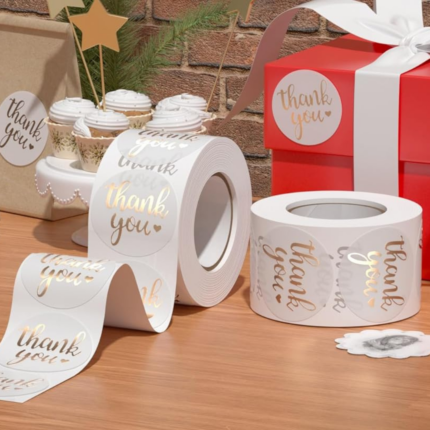 1-Inch Thank You Stickers