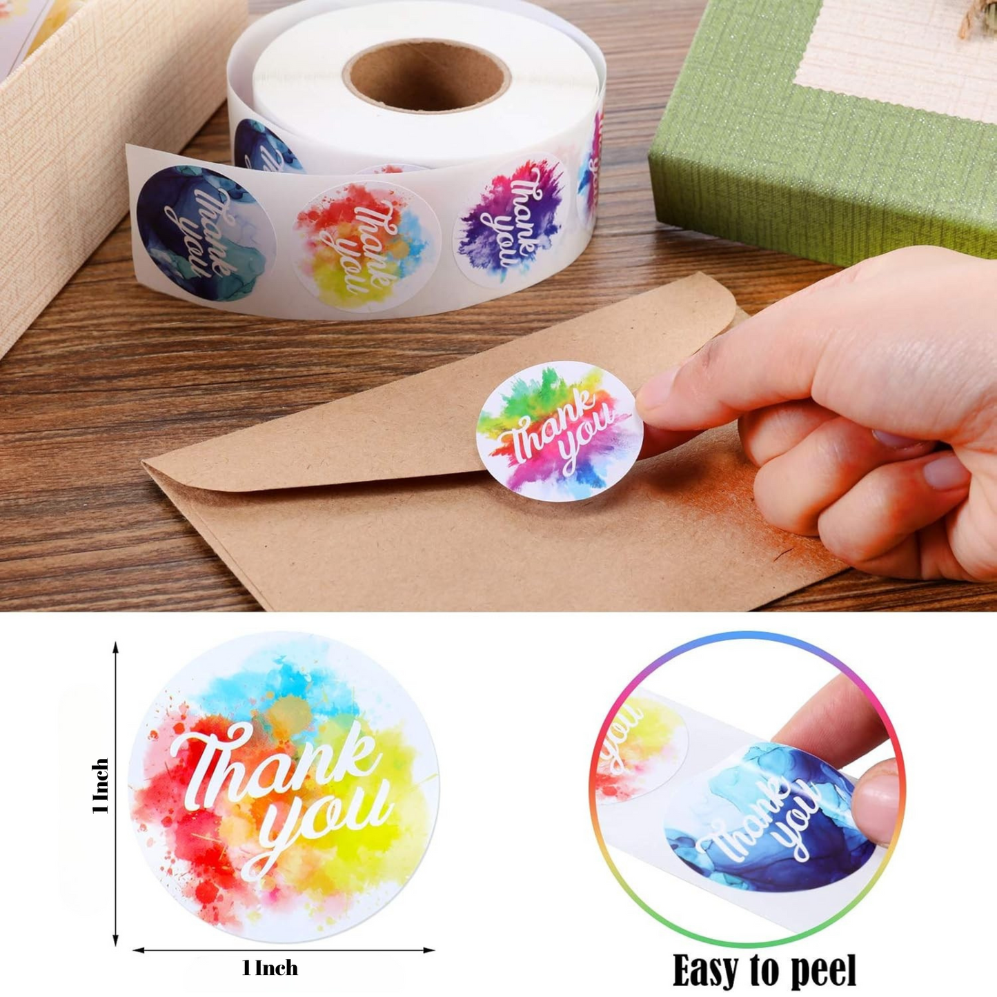 1-Inch Thank You Stickers