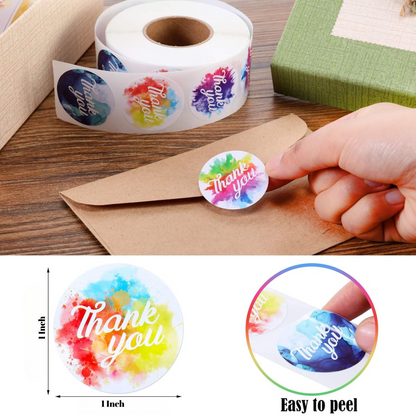 1-Inch Thank You Stickers
