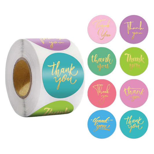 1-Inch Thank You Stickers
