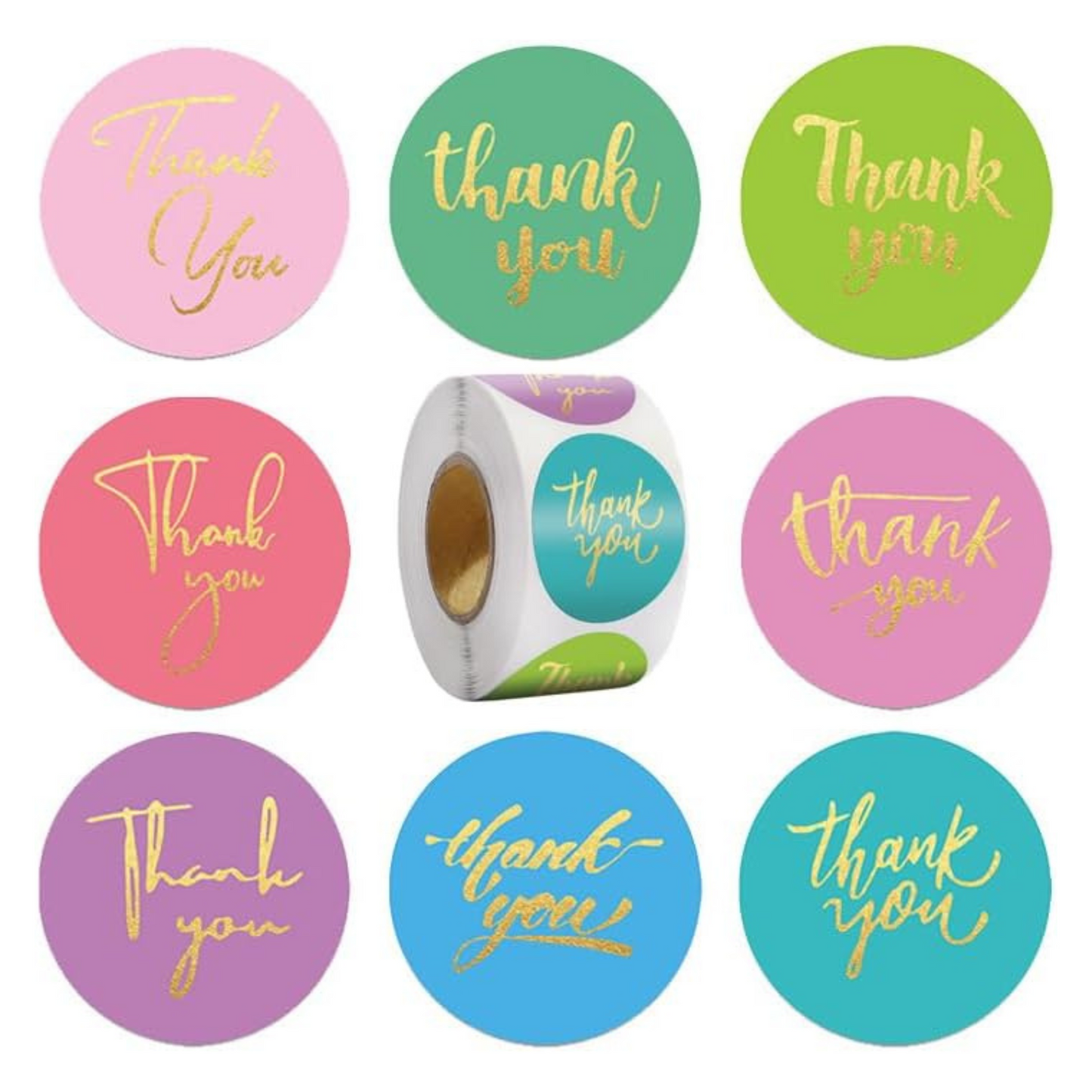1-Inch Thank You Stickers