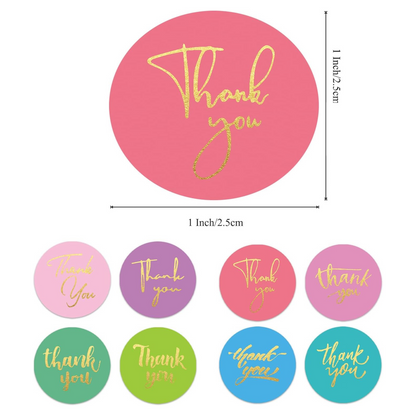 1-Inch Thank You Stickers
