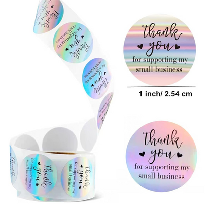 1-Inch Thank You Stickers