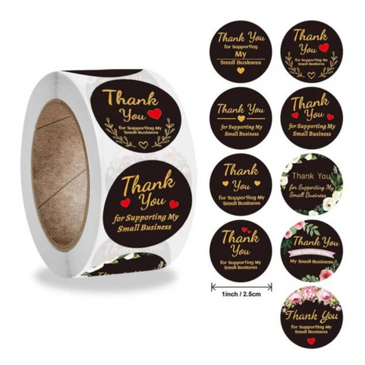 1-Inch Thank You Stickers