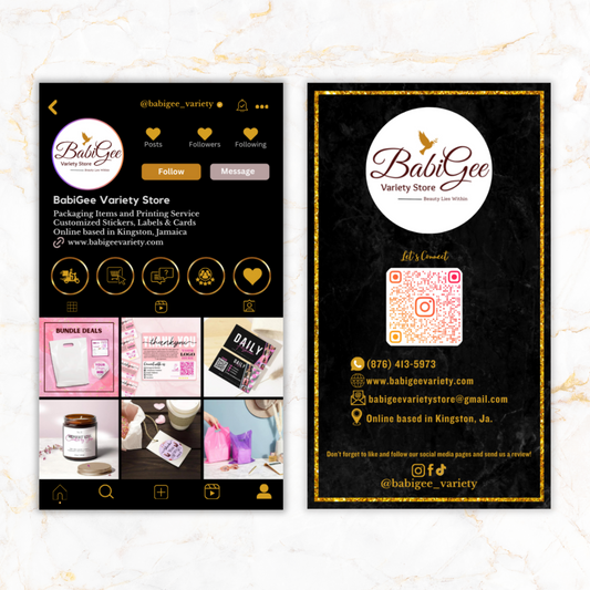 Instagram Style Business Cards - Free Template #3