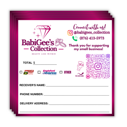 Custom Waterproof Delivery Stickers