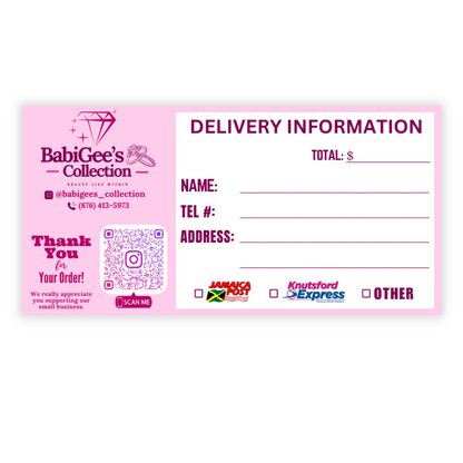 Custom Waterproof Delivery Stickers