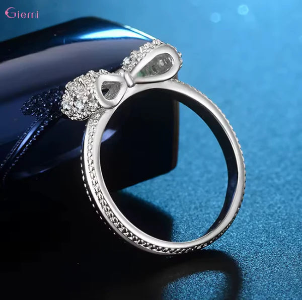 Bowknot Cubic Zirconia Ring