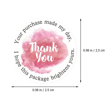 1-Inch Thank You Stickers