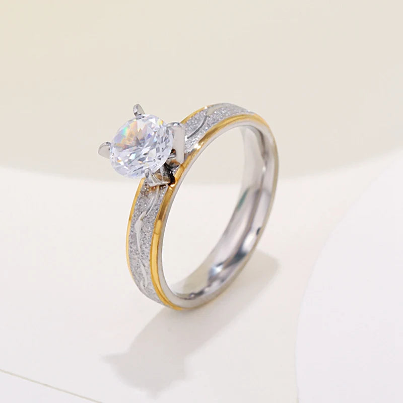 Golden Halo Promise Ring