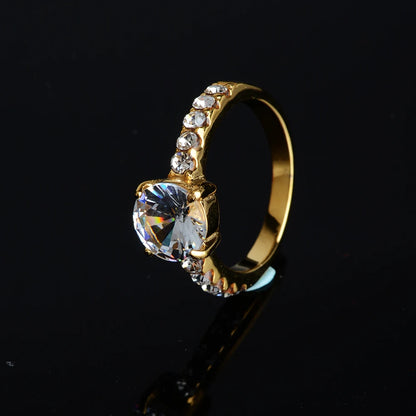 Elegant Gold Stainless Steel Ring
