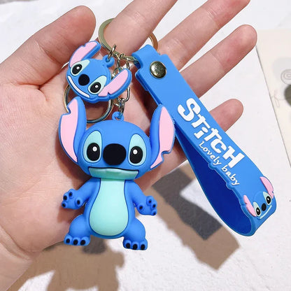 Blue Stitch Keychain