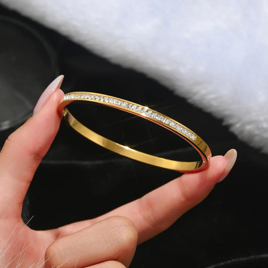 Eternity Crystal Bangle Bracelet