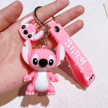 Pink Stitch Keychain
