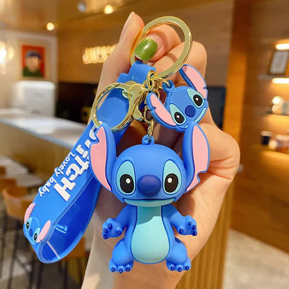 Blue Stitch Keychain