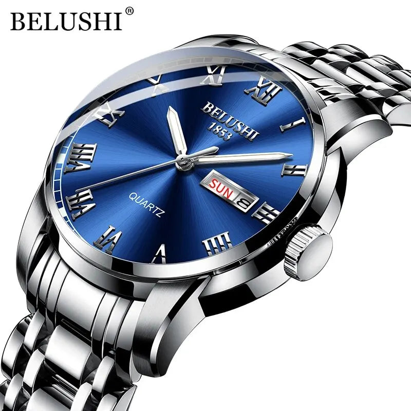 Belushi Blue & Silver Watch