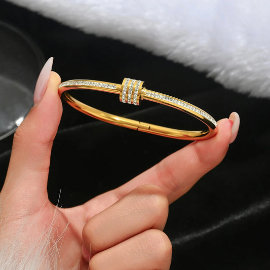 Crystal Wrap Bangle Bracelet