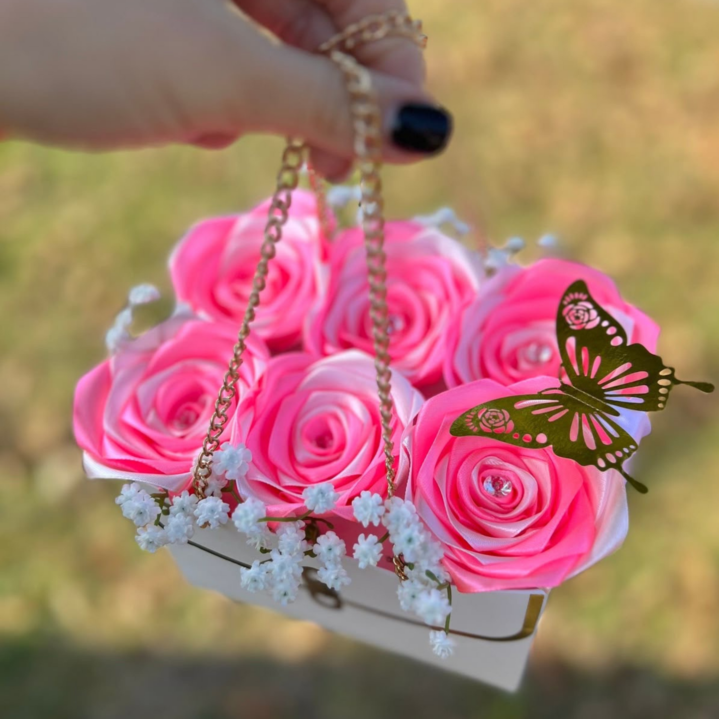 Elegant Rose Purse Bouquet