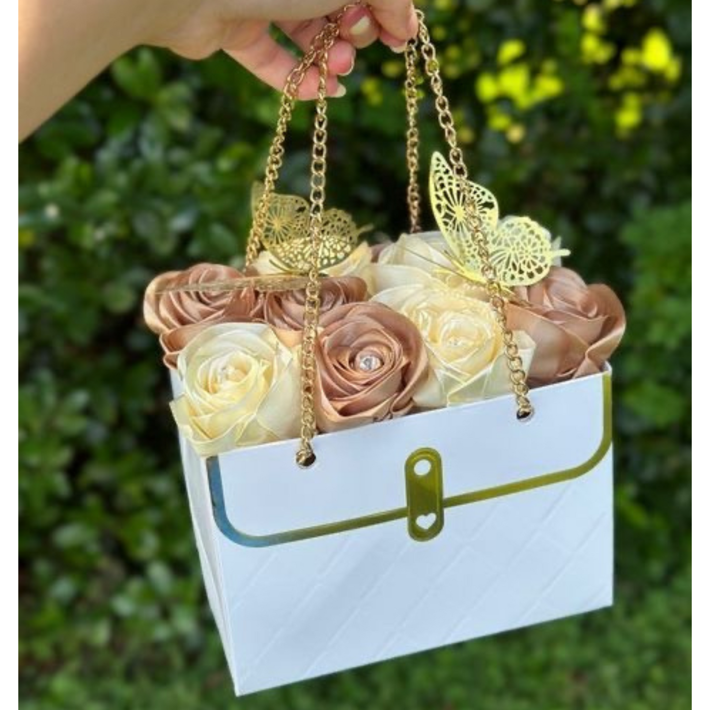 Elegant Rose Purse Bouquet