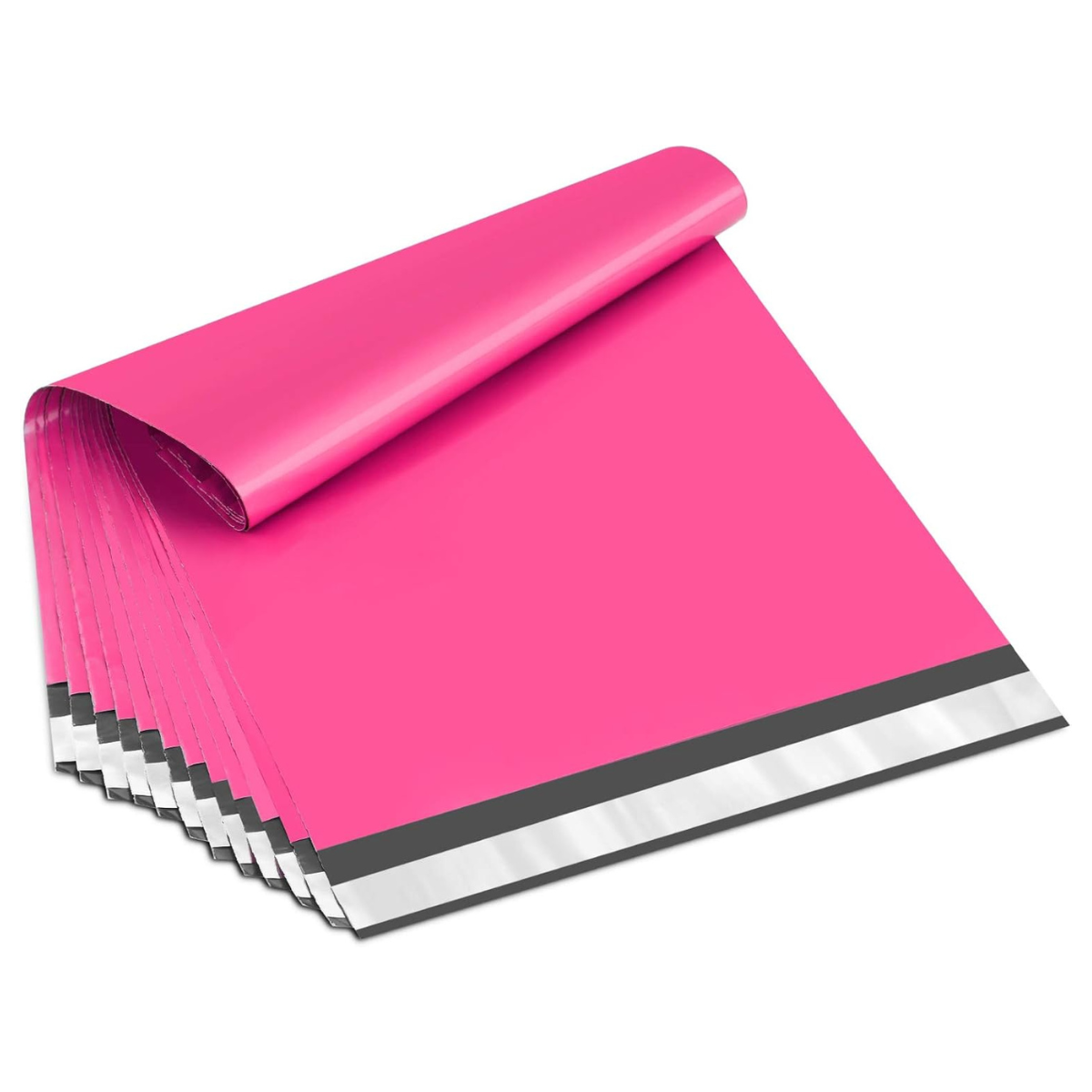 10x13 Inch Hot Pink Poly Mailer Bags