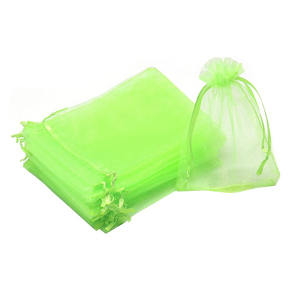 4x6 Inches Lime Green Organza Bags