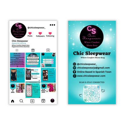 Instagram Style Business Cards - Free Template #2