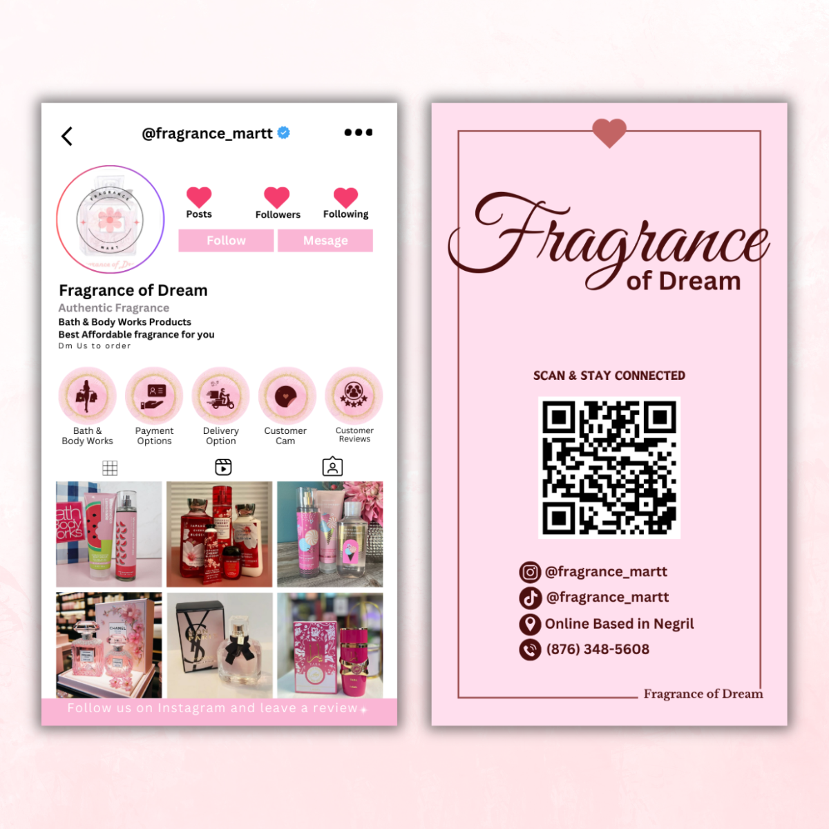 Instagram Style Business Cards - Free Template #4