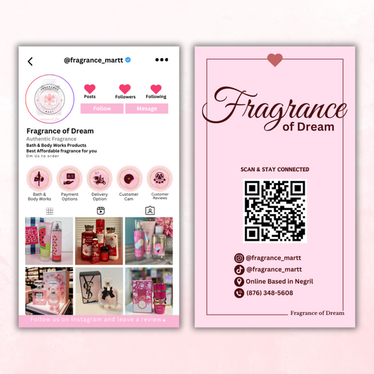 Instagram Style Business Cards - Free Template #4
