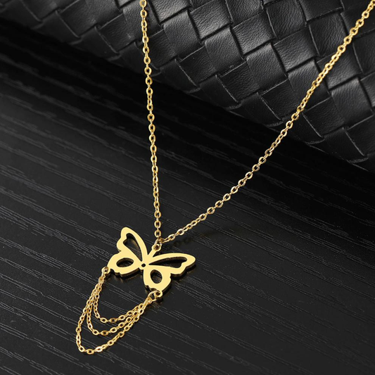 Butterfly Halo Necklace