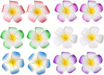 Hawaiian Flower Hair Clips